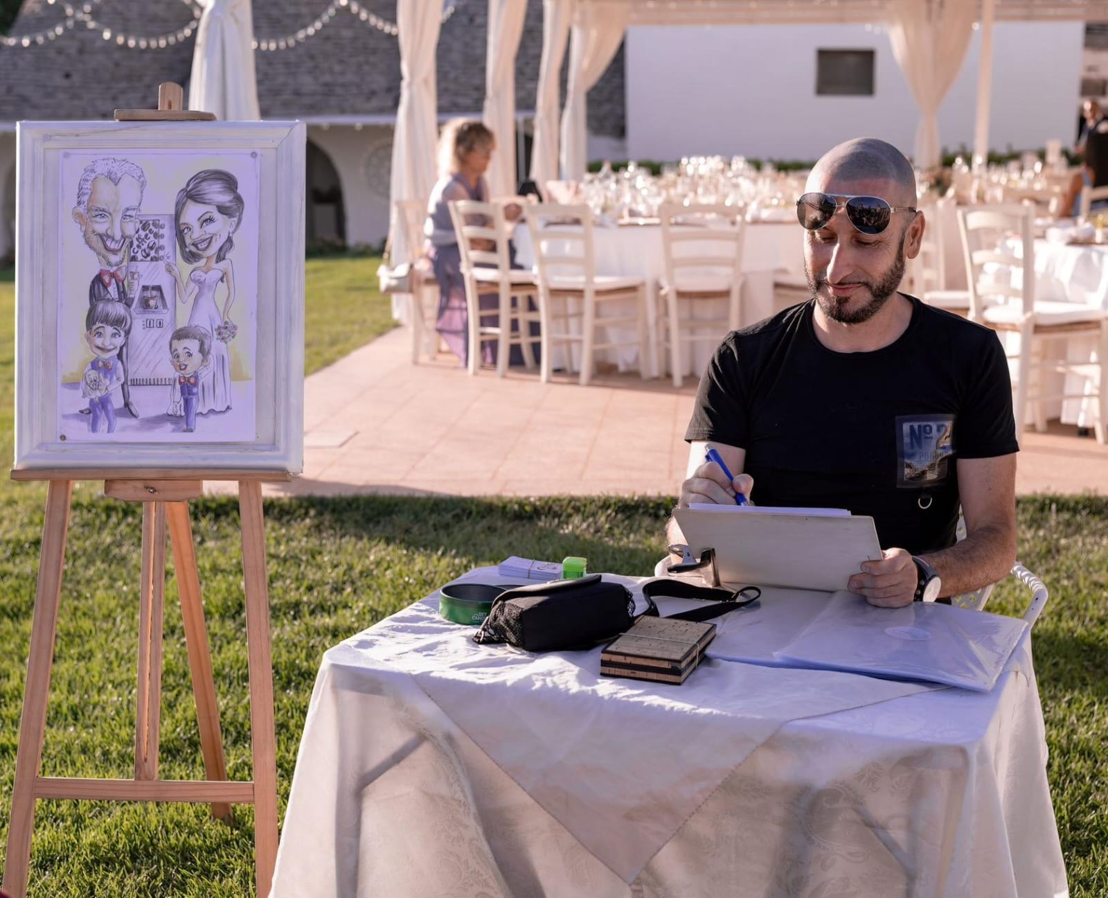 carmelo-de-carlo-caricaturista-artistidistrada-puglia-open-circus-puglia-japigia-wedding (2)