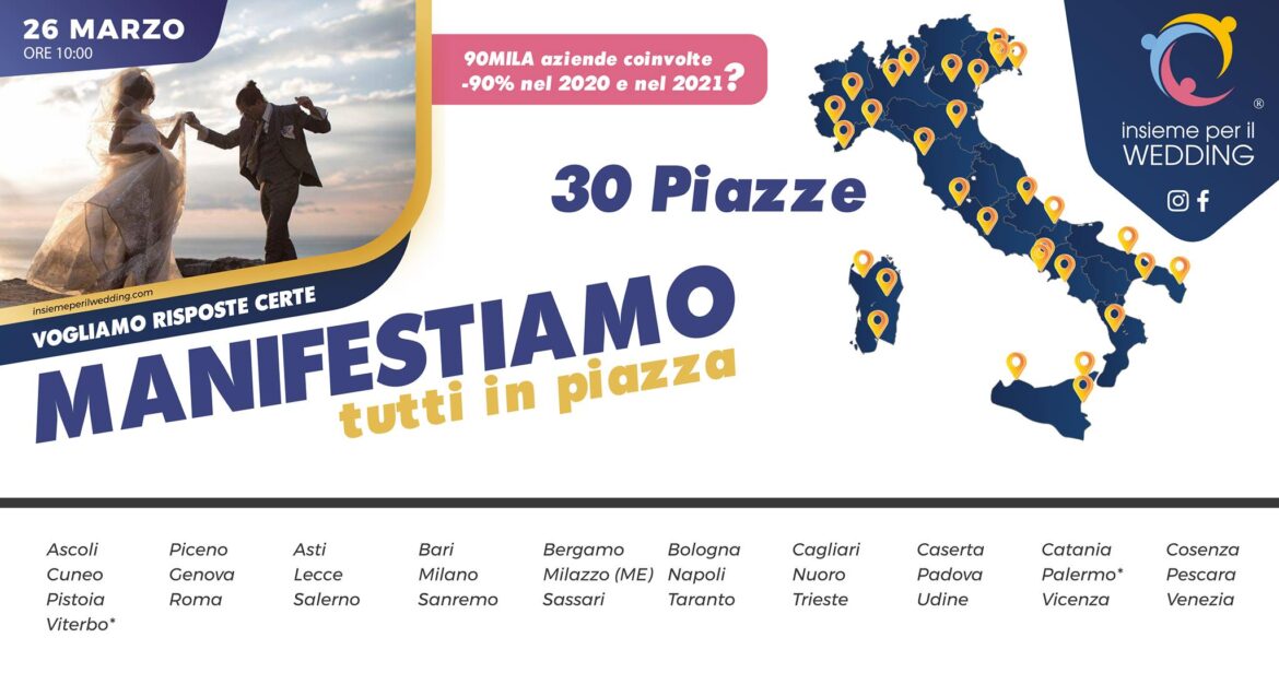 Insieme per il Wedding in 30 Piazze d’Italia