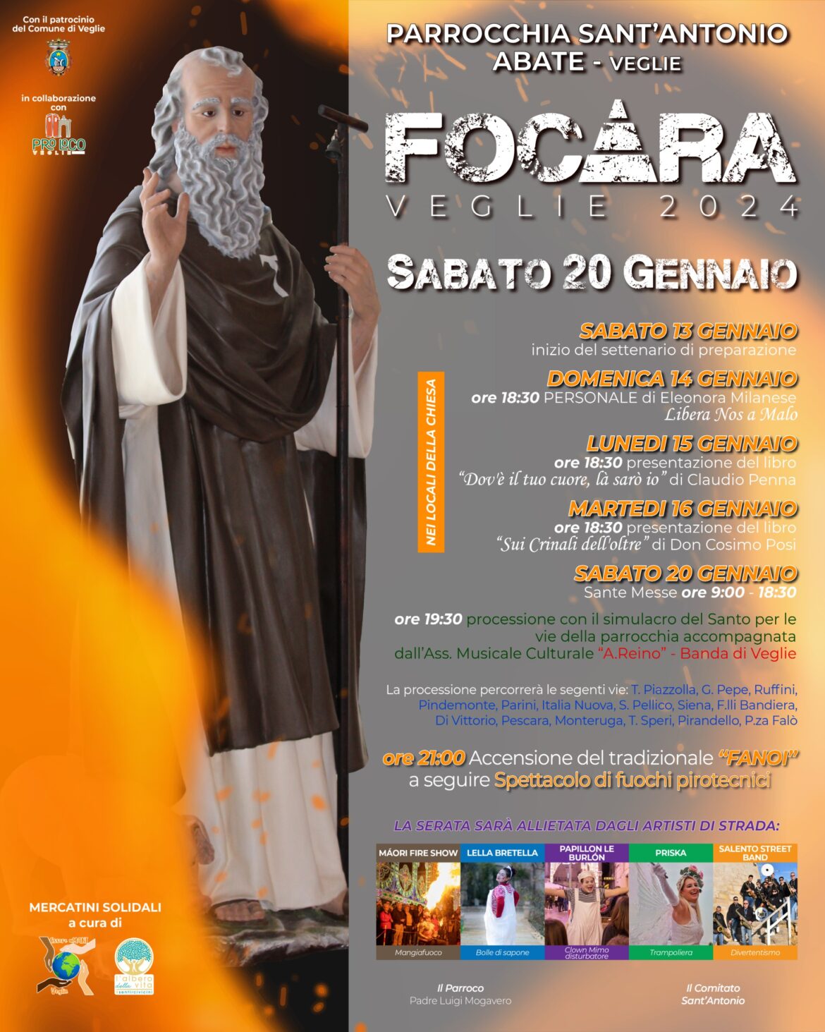 Veglie FOCARA 2024 Sant’Antonio abate