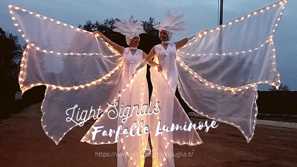 Artisti di strada Puglia, performance a giocoleria comica ed equilibrismo, esibizioni di acrobatica (aerea), spettacoli con trampolieri luminosi, intrattenimento matrimonio a tema circo.