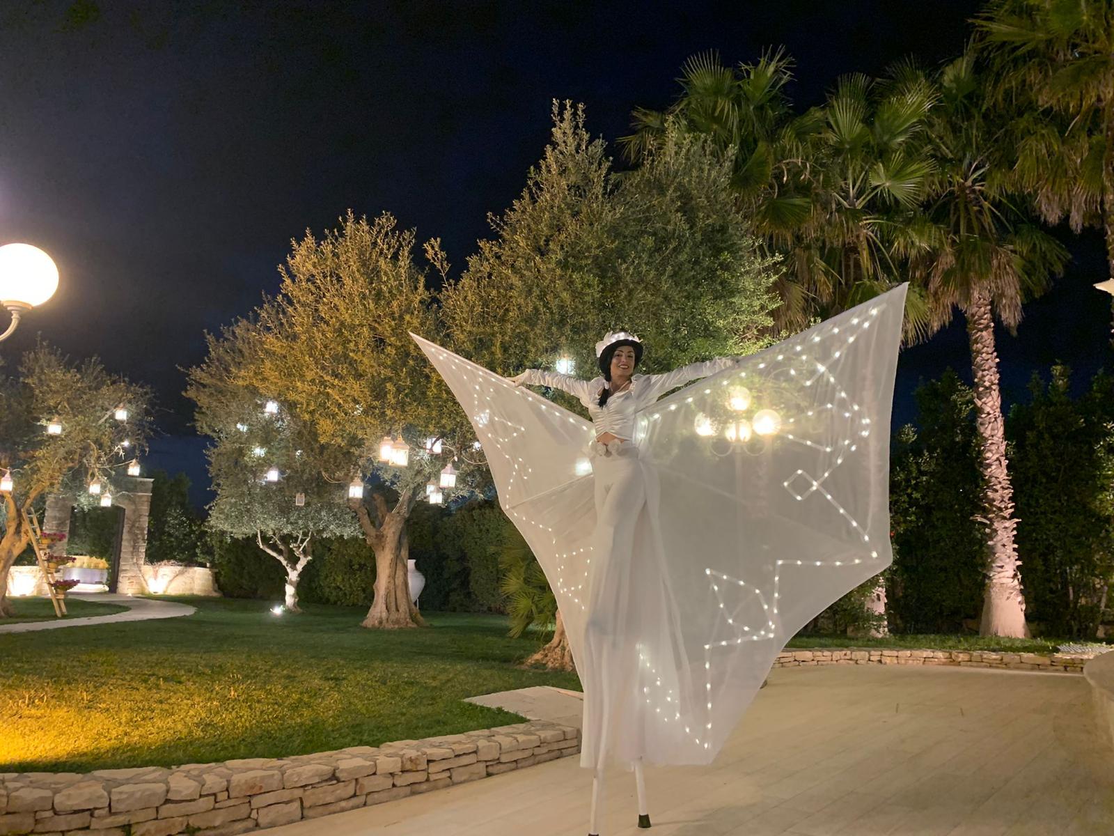 Farfalle luminose Lecce matrimonio spettacolo