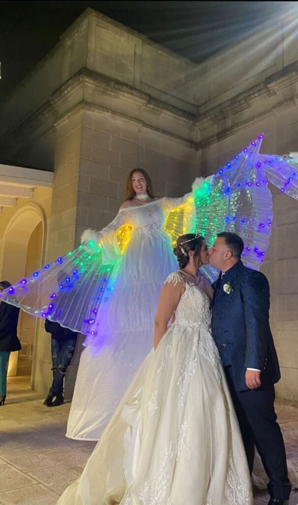 spettacolo ptrampolieri matrimonio Puglia