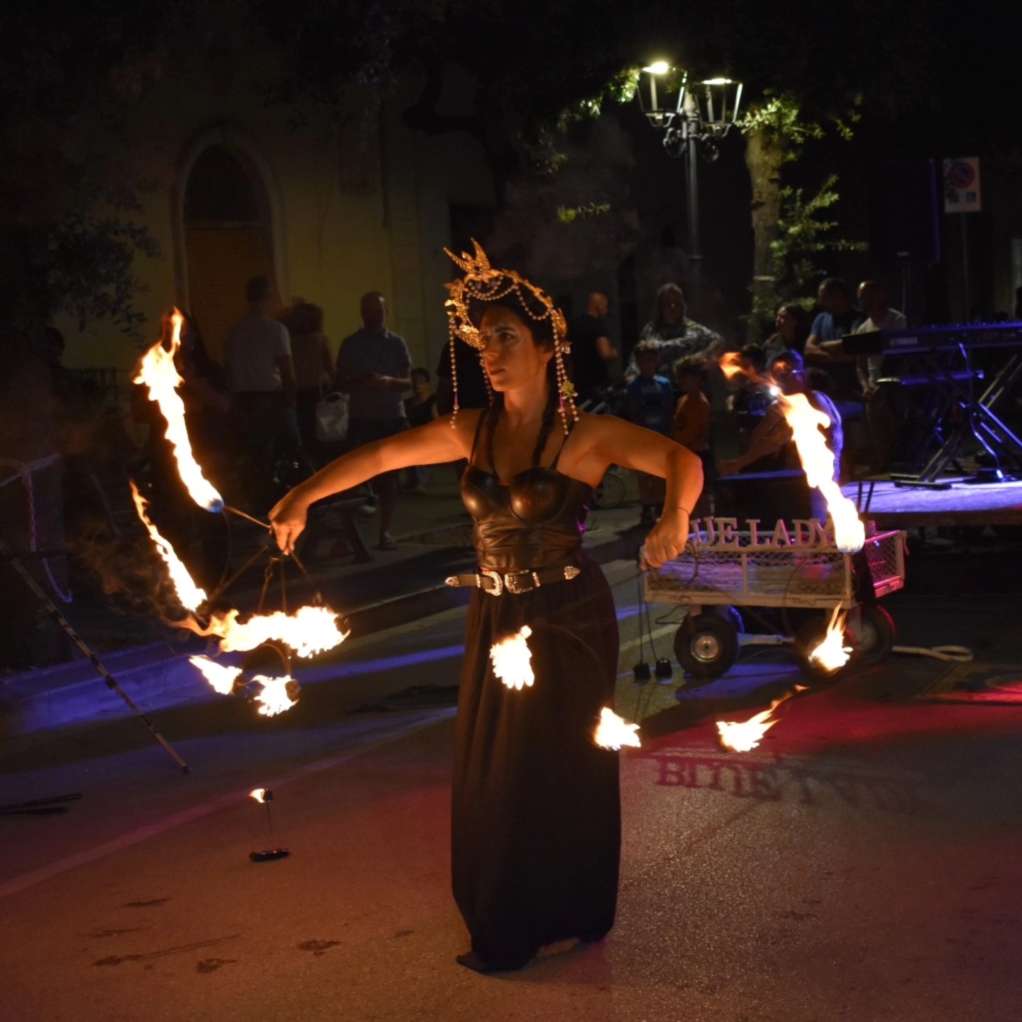 Blue Lady Fire Show