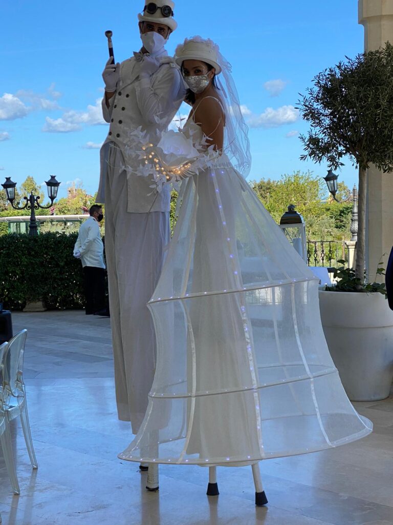 Trampolieri Sposo Sposa - Artisti di strada Puglia Matrimonio - RICEVIMENTI NEW LIONS - Barletta