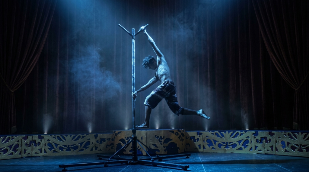 Spettacolo di Acrobatica al Palo Cinese in Puglia – ACROPOLE FLAG MAN
Show acrobatico mozzafiato con palo cinese: forza, equilibrio e arte scenica in un'esibizione unica. ACROPOLE FLAG MAN, atleta e performer, unisce calisthenics, danza e acrobazia in spettacoli ideali per eventi privati, matrimoni, feste di piazza, cene spettacolo ed eventi aziendali. Performance di 4-5 minuti (possibili più uscite), adattabile a ogni contesto. Spazio minimo: 4 m², altezza consigliata: 4 m. Perfetto per un pubblico di tutte le età. Emozione, spettacolarità e versatilità.
