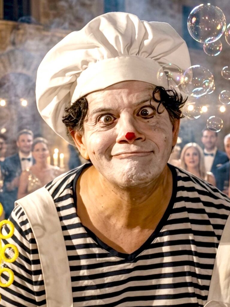 papillon-le-burlo-clown-disturbatore-intrattenitore-mimo-eventi-esclusivi-matrimonio